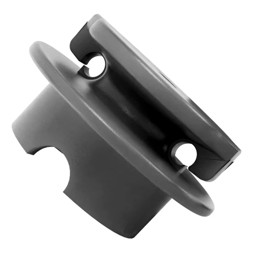 100un Isolador Roldana com garra 40×40 p/ Cerca - Preto