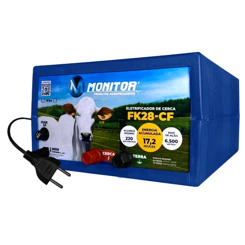 Eletrificador de Cerca Rural FK28-CF - 17,2J - 220Km