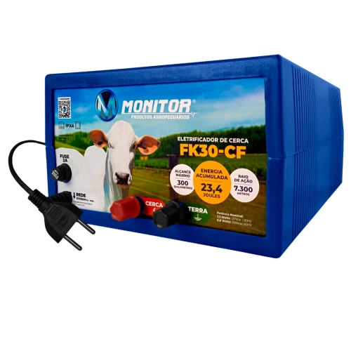Eletrificador de Cerca Rural FK30-CF - 23,4J - 300Km