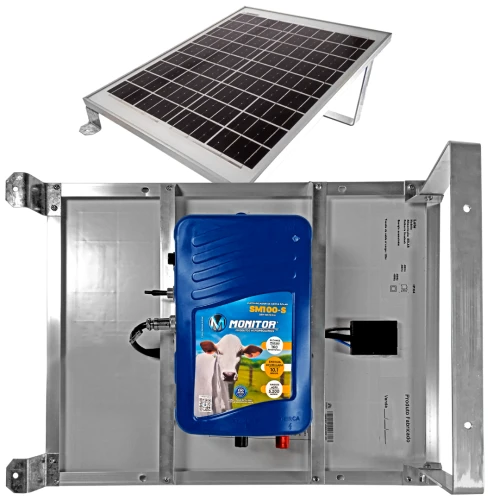 Eletrificador de Cerca Rural c/ Painel Solar SM100-S 160km