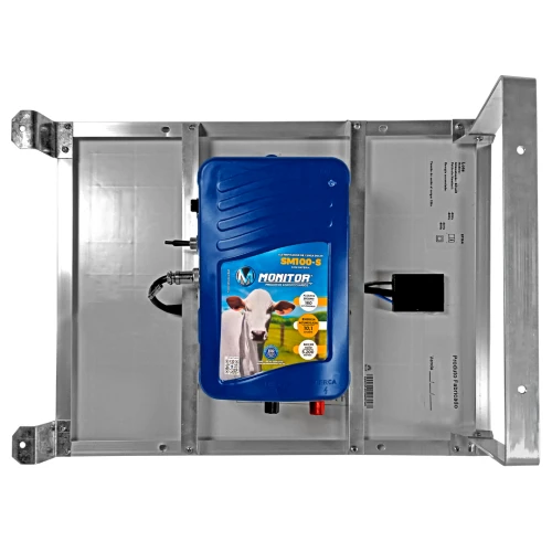 Eletrificador de Cerca Rural SM140-B c/ Painel Solar Bateria