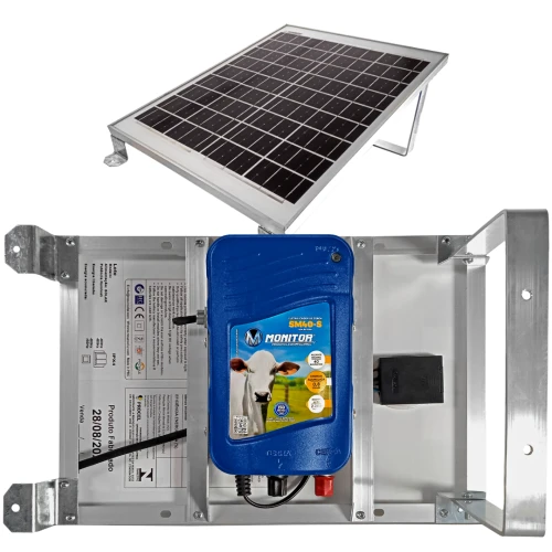 Eletrificador de Cerca Rural c/ Painel Solar SM140-S  220 Km
