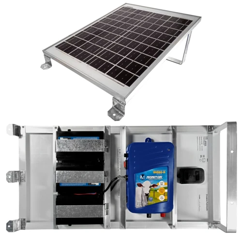 Eletrificador de Cerca Rural c/ Painel Solar SM180-B Bateria