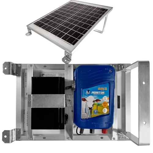 Eletrificador de Cerca Rural c/ Painel Solar SM70-B Bateria