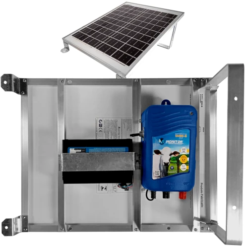 Eletrificador de Cerca Rural c/ Painel Solar SM90-B Bateria