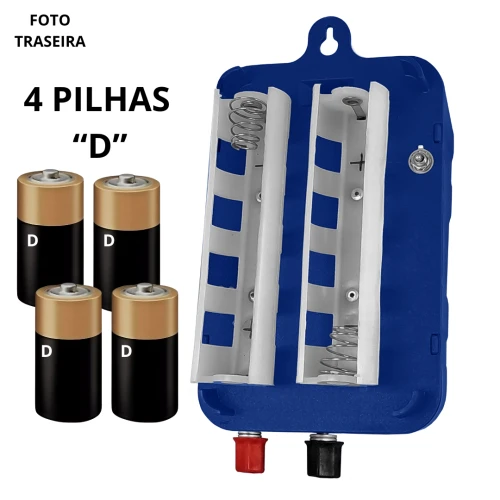 Eletrificador de Cerca Rural VK21-CP - 0,80J - 40Km a Pilha
