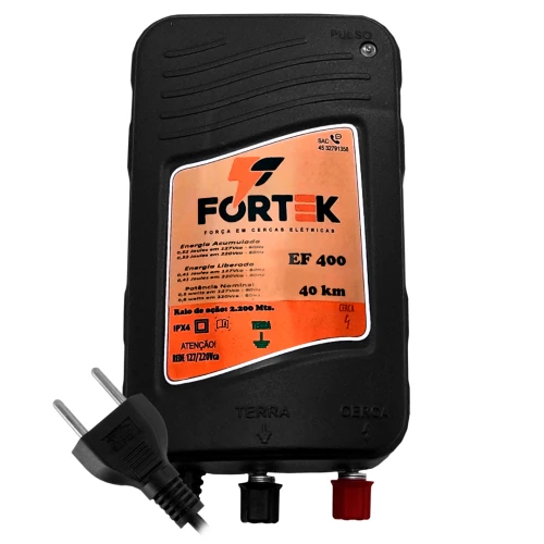 Eletrificador Rural Fortek Ef400 40km Bivolt - Peq. Porte