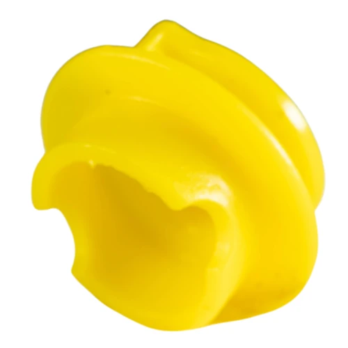 100un Isolador Roldana com garra 40×40 p/ Cerca - Amarelo