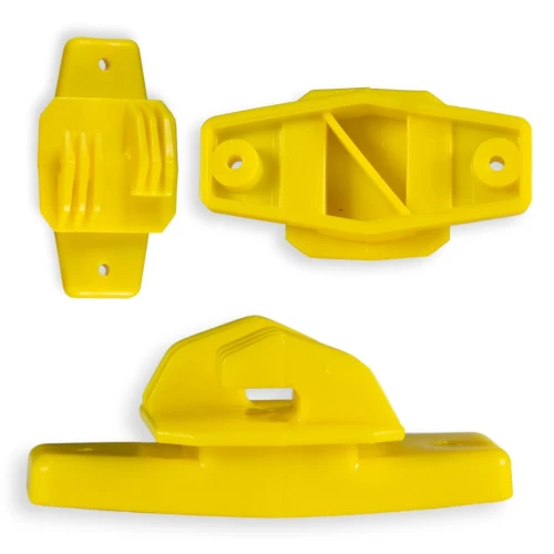 50un Isolador Tipo W Amarelo Para Cerca Elétrica Monitor