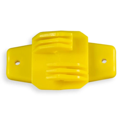 50un Isolador Tipo W Amarelo Para Cerca Elétrica Monitor