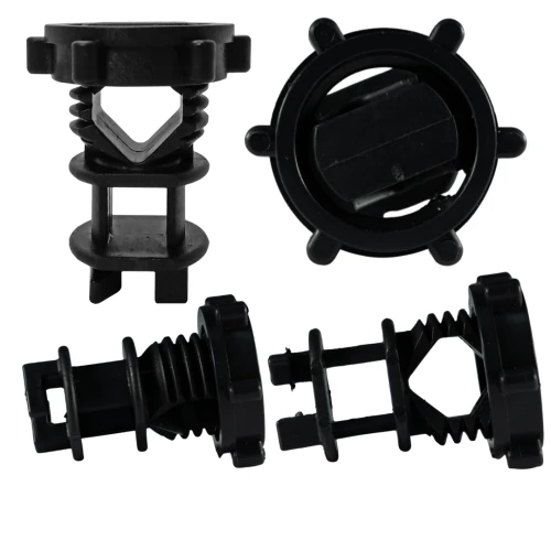 50un Isolador Vergalhão - Cerca Elétrica Rural Preto Monitor