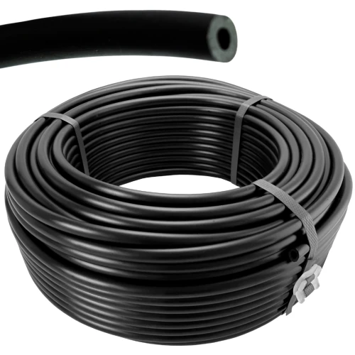 Tubo Isolador 9/16 Rolo c/ 50m Proteção Contra Raios Preto