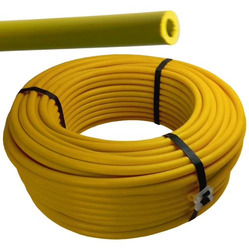 Tubo Isolador 9/16 Rolo c/ 50m Proteção Contra Raios Amarelo