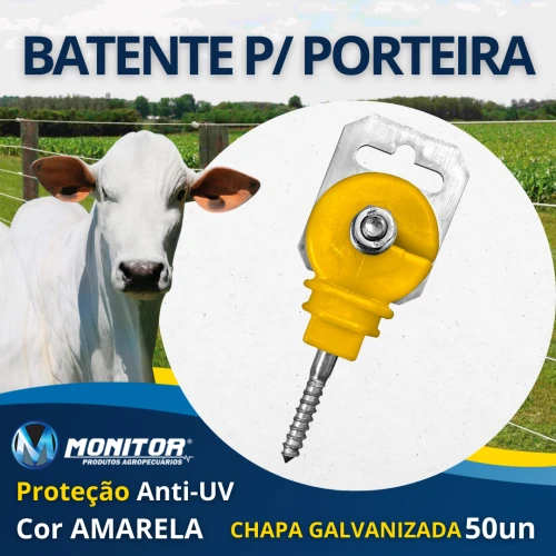 Kit 50 Batentes Para Porteira Batente De Cerca Elétrica